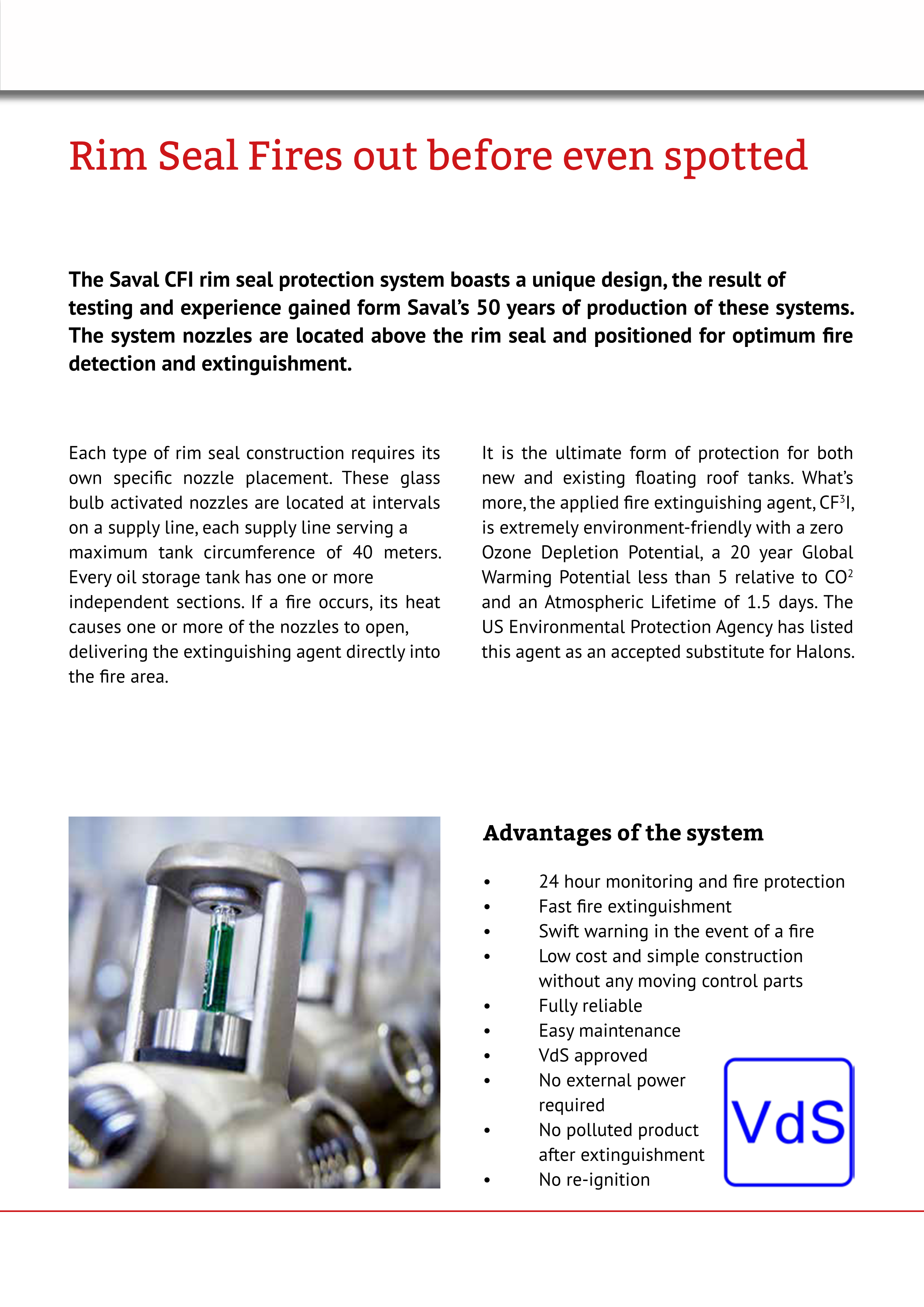 SAVAL CFI Rim Seal Fire Protection System - 8